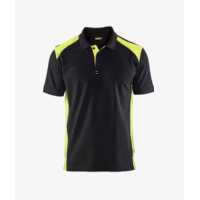 Blåkläder Polo Shirt Black/Hi-Vis Yellow